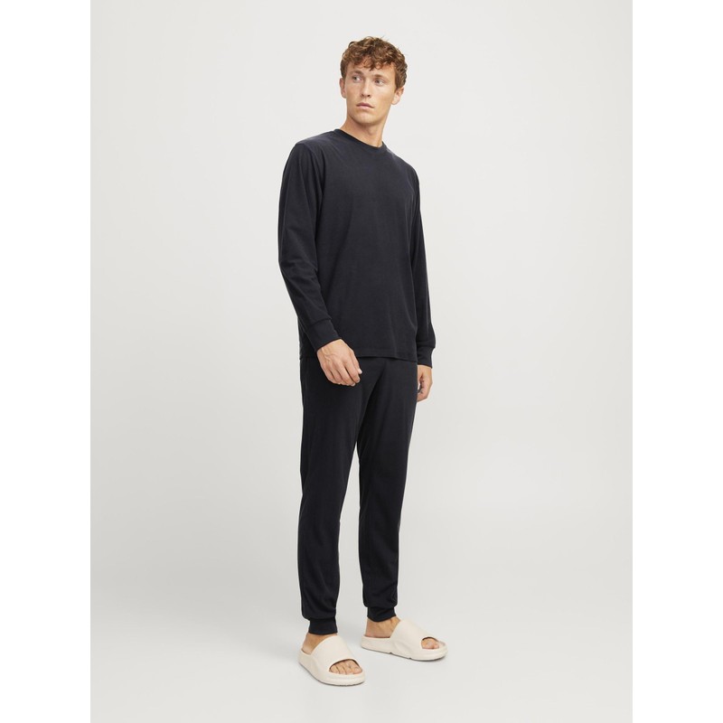JACK & JONES Men's Jacsolid Lounge Set W Noos, Black,