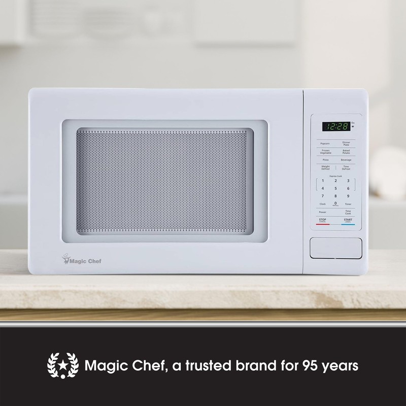 Magic Chef 0.9 Cubic Feet 900 Watt Stainless Countertop Microwave