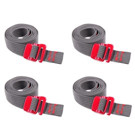 IMCCZONY 4PCS Hiking Climbing Tension Belts Buckle Tie-Down 1.5m Belt Cargo Straps Cord Tape Nylon Rope with Quick Release Hook