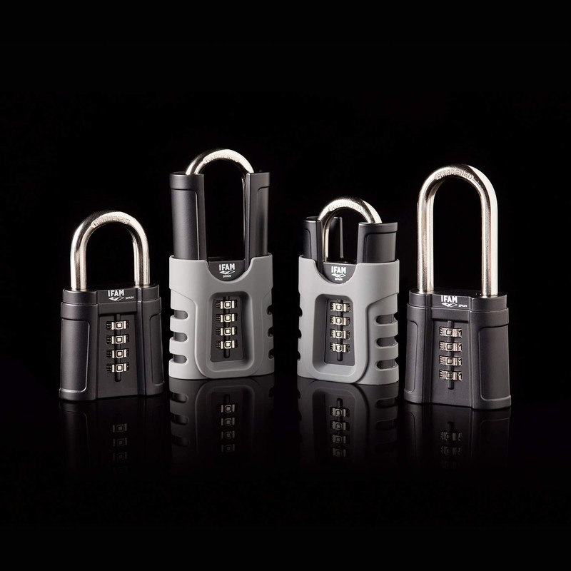 IFAM 051820 Black Force AL Combination Padlock