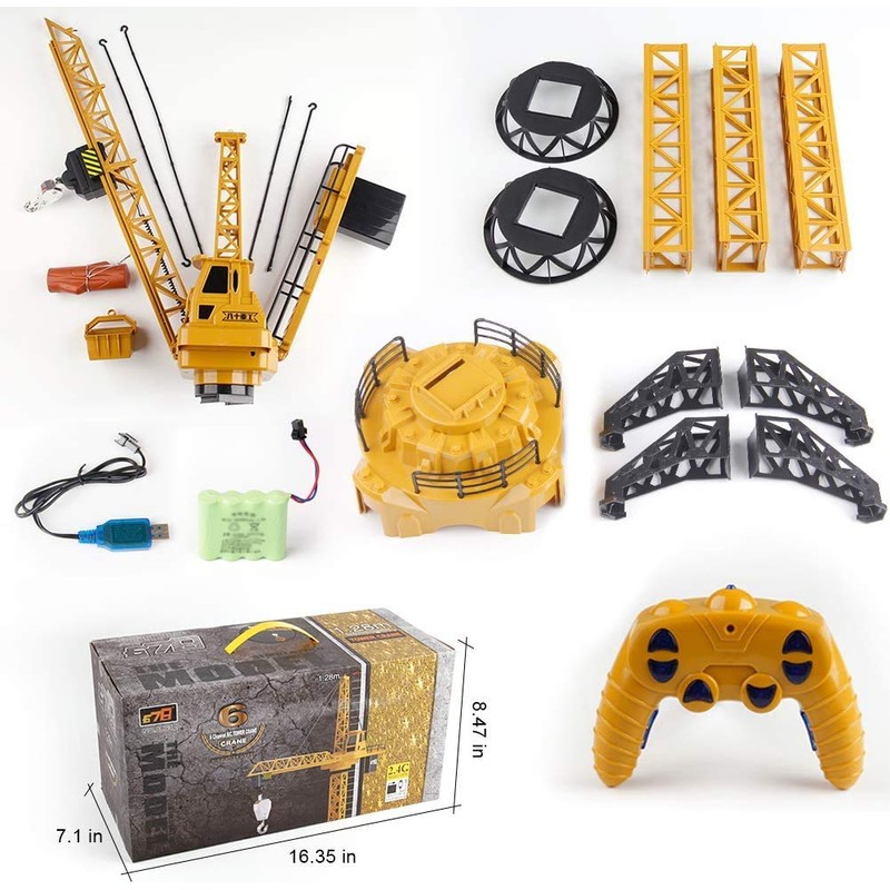 Mini Tudou RC Crane Toy,50.4 inch Tall 2.4GHz Remote Control