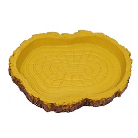 Reptile Food Water Bowl Resin Feeder Worm Bowl Animal Food Bowl for Turtle, Gecko, Snake, Lizard, Turtle