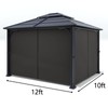 Gazebo Universal Replacement Privacy Curtain - Wonwon Privacy Panel Canopy