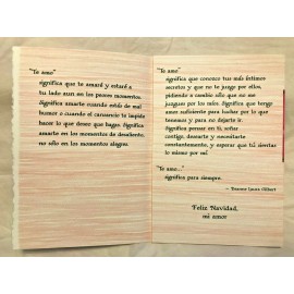 BLUE MOUNTAIN Artes Monte Azul - Navidad -Cuando te digo "Te Amo" en esta Navidad "(A31) Nuevo