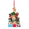 Festive Dogs in a Tree Shape Christmas Ornament, Holiday Décor,