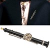 Miniature Oboe Brooch, Musical Instrument Fashion Lapel Brooch with Case