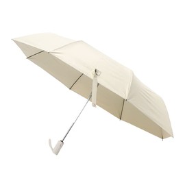 Aimoha UV Protection Parasol, Folding, Sun or Rain, Women's, Men's, Compact, For Both Rain or Shine, UV Protection, 8 Ribs, Compact, Jump Umbrella, Automatic Open and Close, Folding Umbrella (Beige)