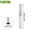 HOPESPANNER Universal 25.4x250mm Silver Tone Bicycle Seatpost Durable Bicycle Saddle