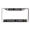 U.S. Army Signal Corps Chrome License Plate Frame