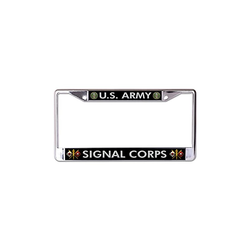 U.S. Army Signal Corps Chrome License Plate Frame