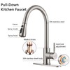 Single Handle Pull Down Kitchen Faucet, Stainless Steel Pull Out