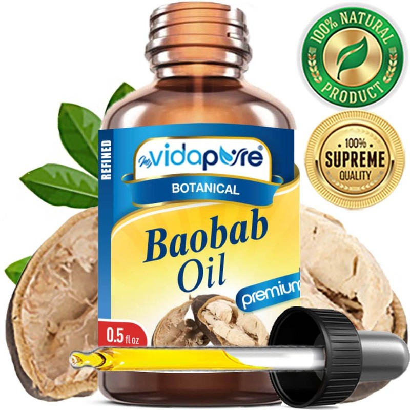 MYVIDAPURE 100% Pure BAOBAB OIL WILD GROWTH RAW for Skin,