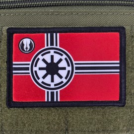 Galactic Empire Patch Moral Tactical Military Army USA Flag Hook & Loop 3x2