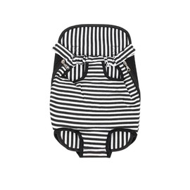 Leconpet Pet Carrier Backpack, Legs Out Adjustable Pet Front Cat Dog Carrier Backpack, Easy-Fit Dog Travel Backpack Carrier for Hiking Camping for Small Medium Puppies Cats (L, Black Stripes)