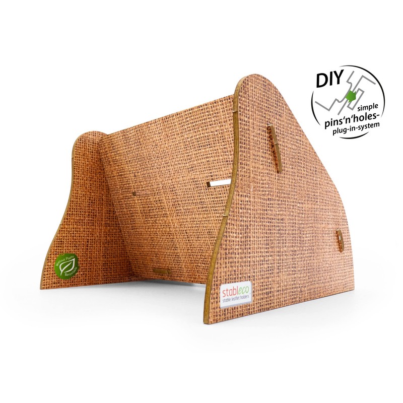 stableco 1 x Ecological Brochure Stand DIN A6 Horizontal with