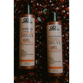 Kit Shampoo Y Acondicionador Argan Gd3 Sin Sulfatos 300 Ml