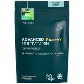 Inspiriko Women's Multivitamins, 100mg CoQ10 & Lutein, 27 Vitamins, 60 Serv