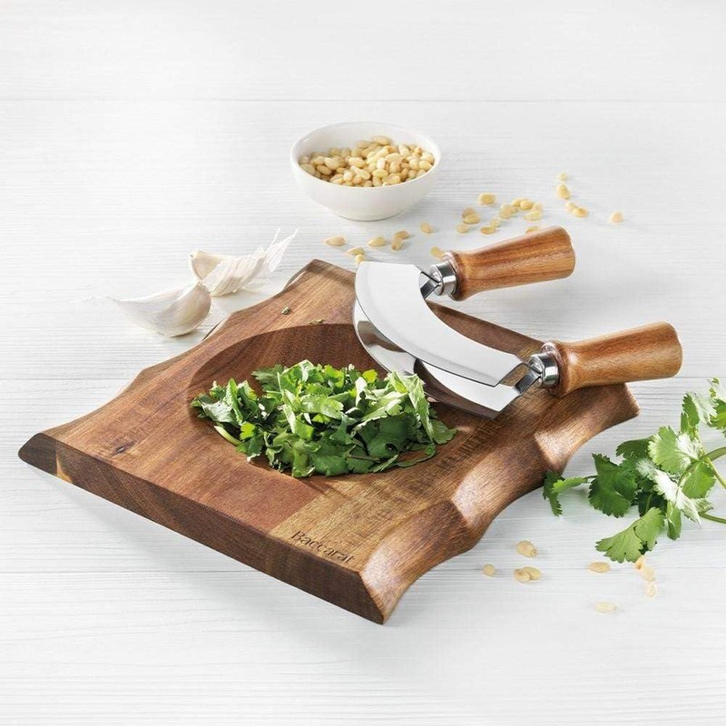 Baccarat Spice Market Mezzaluna Rocking Chopper & Board Set 20X20X2cm