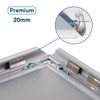 Opus 2 folding frames A5 with 20 mm aluminium profile,