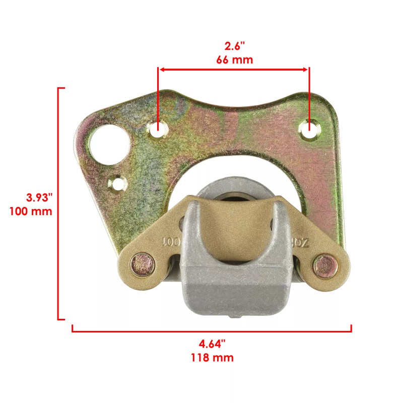 Caltric Front Left Right Brake Caliper W/Pads for Polaris Ranger