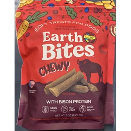 EARTHBORN EARTHBITES CHEWY BISON 7OZ