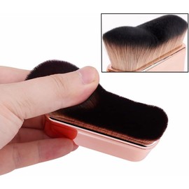 Pincel de Maquillaje Kabuki Profesional para Cuerpo y Rostro Sintético Alta Densidad Mezclar Base Líquida Iluminador Bronceador Correctores Crema Polvo