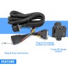 SI 7 Pin RV blade Trailer Wiring Harness for F-150