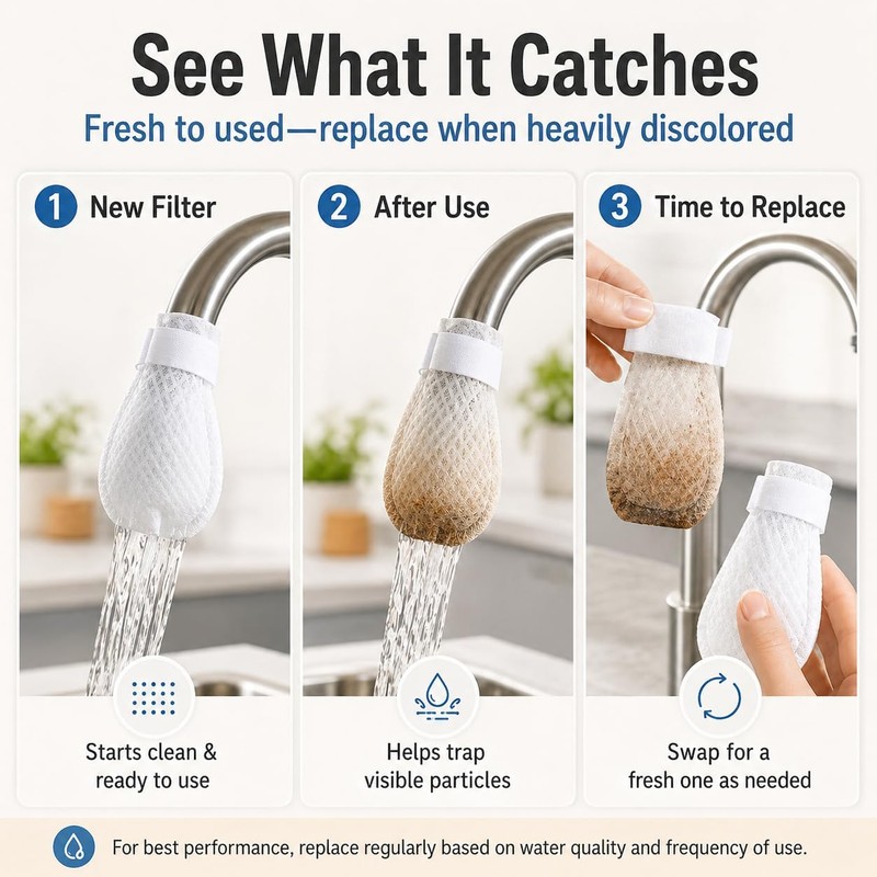 50/100 Pcs Faucet Filter Cotton Bag, Faucet Filter Bag for