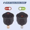 VEXUNGA Rocker Switch Illuminated Round Switch 6A 250V AC 10A
