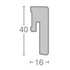 Parador SL 3 Decorative Skirting Board Walnut D001 Length 2.20