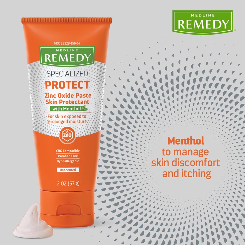 Medline Remedy Specialized Zinc Oxide Paste with Menthol (2 oz