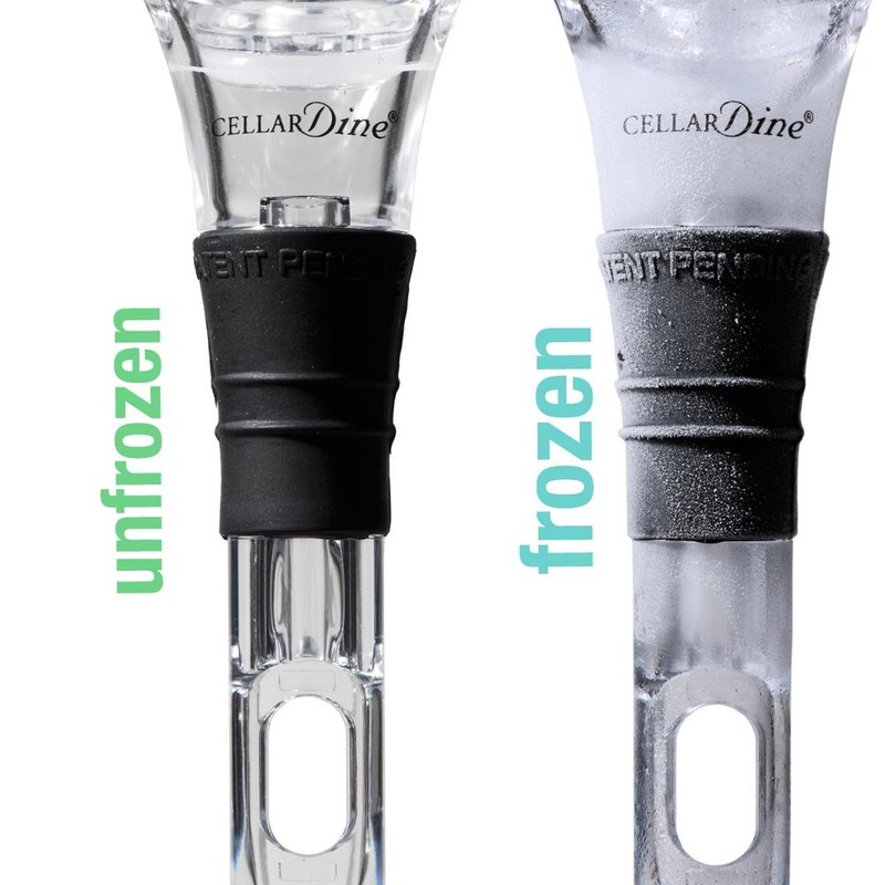 CellarDine VBCS06 ChillCore Wine Chiller, Stainless Steel, Clear