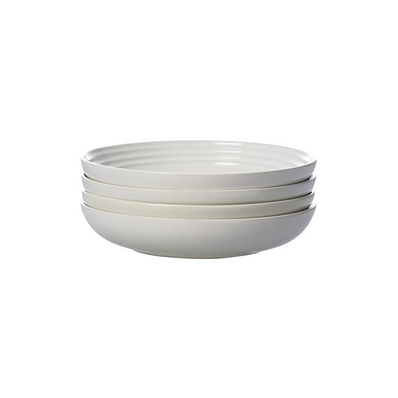 Le Creuset Stoneware Set of 4 Pasta Bowls, 8.5" each,