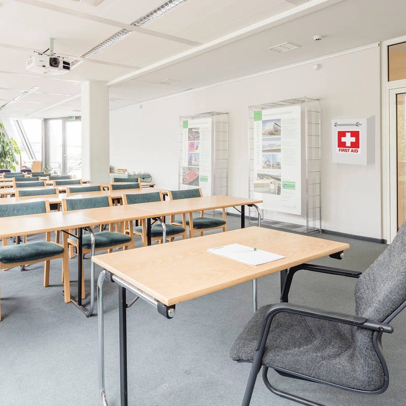 First Aid Stickers 10-Pack | Square 5.5-inch by Sutter Signs