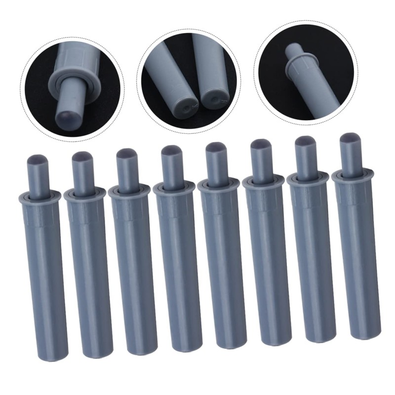 KICHOUSE 8pcs Door Stopper Door Shield Buffer Dark Gray Prevents