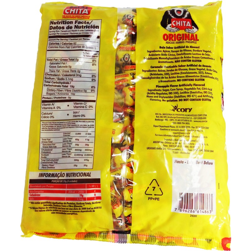 Balas Chita - Original - Pinneaple - Abacaxi