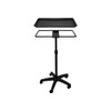 Extra Large Black Steel Rolling Mayo Instrument Work Tray, 21.5"