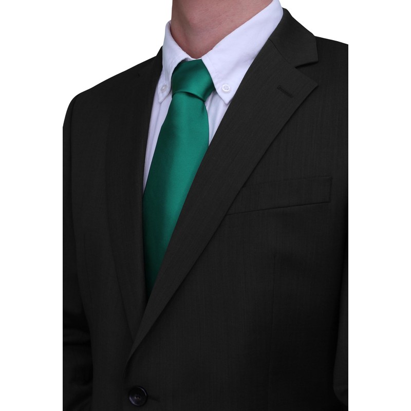 Fabio Farini - Plain-Coloured, Elegant Tie - Choice of Length:
