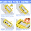 OBEST Door Hinge Template, Door Hinge Template for Router, Robust