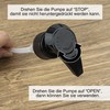 Esdallina 500 ml Soap Dispenser with 22 Black Labels Minimalist