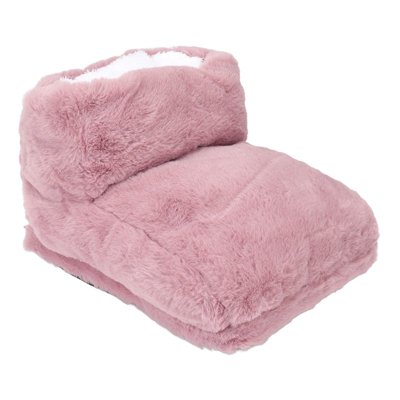 Electric Heated Foot Warmer Pink 5V USB Rechargeable Thickened Foot