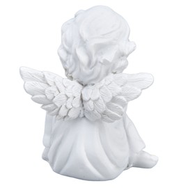 Angel Figurines, Cherub Statue Guardian Angel Figurine Angel Sculpture Garden Angel Statues for Home Decor Angel Decorations for Home Angel Decor for Home Living Room Desktop Decor