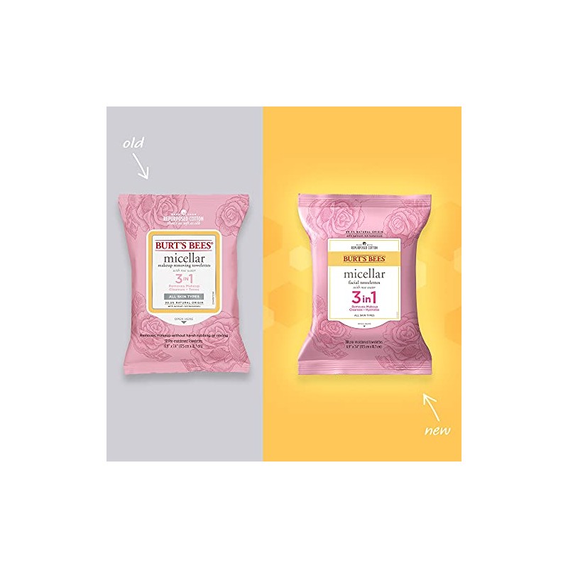 Burt's Bees Face Wipes Easter Basket Stuffers, Makeup Remover Facial