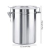Haofy Stainless Steel Canister, Food Stora Container, Vacuum Sealed Stora