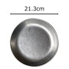 Seekdem SD-ODP21B-2P Stainless Steel Retro Old Plate Outdoor Camping Dinner