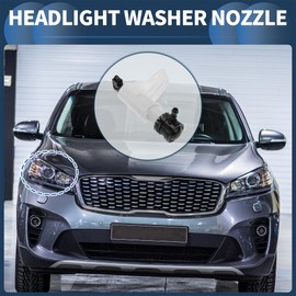 INFINAUTO Headlight Washer Nozzle Front Passenger Side Headlight Headlamp Washer Nozzle Jet Sprayer No.98672E6000 for Hyundai Sonata 2015-2019 Plastic Black