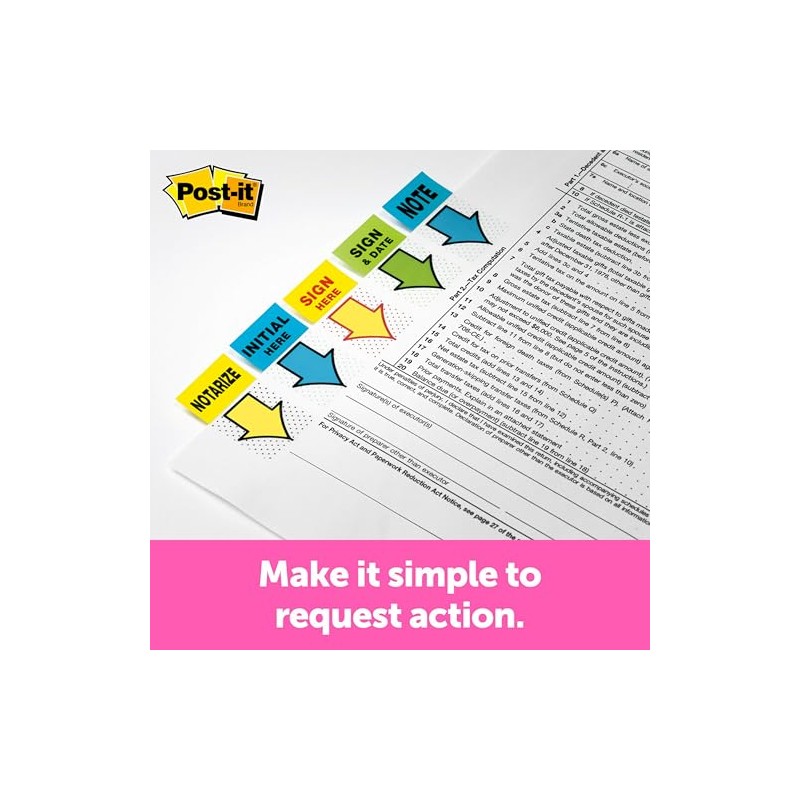 3M Post-it banderitas verdes con dispensador de escritorio, 1 pza