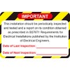 100pcs 2x3 inch Important Inspection Record Sticker, Next Inspected Electrical