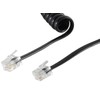 1aTTack.de 5x 4 m Telephone Cable RJ10 (also called RJ9,