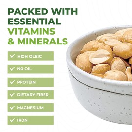 Beyond Nature Dry Roasted Peanuts – Unsalted 2 Pound (32 oz) Vacuum Sealed Non GMO, No Oil & No Salt, Low Carb, Keto Friendly & Vegan Snack